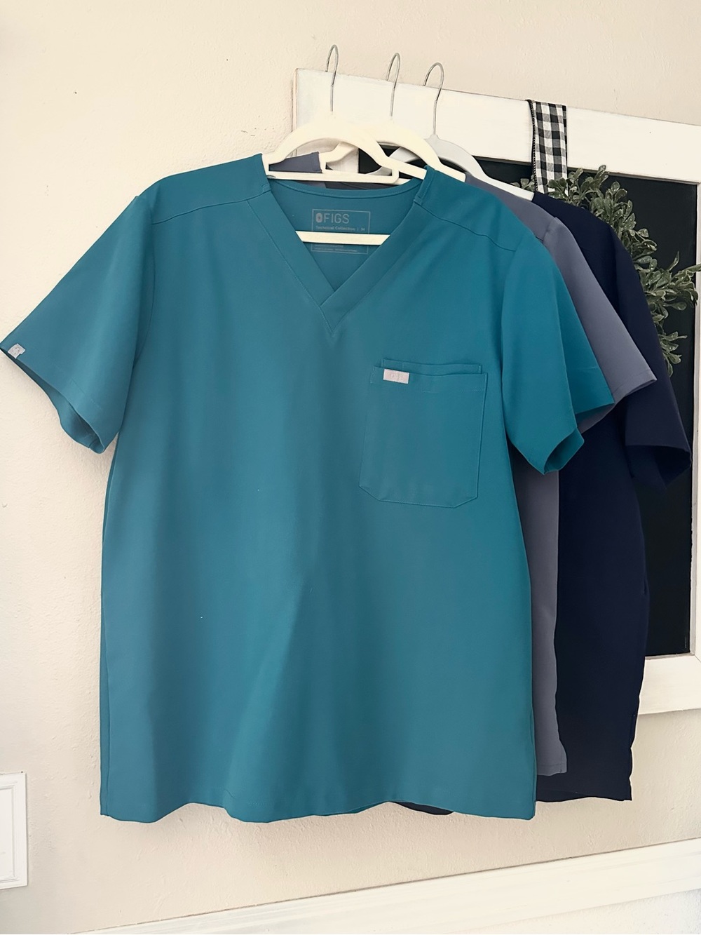 FIGS V-Neck Scrub Tops x 3